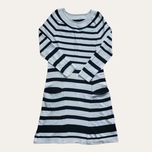 EQ:IQ Cashmere Blend Striped Sweater Dress - Picture 1 of 7